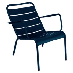 Fermob Luxembourg Low Armchair 34 Fermob Luxembourg Low Armchair -Trit Houses Shop 100 1 deep blue Low armchair full product