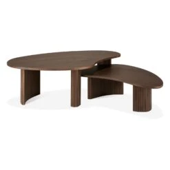 Ethnicraft Teak Boomerang Coffee Table 25 Ethnicraft Teak Boomerang Coffee Table -Trit Houses Shop 10091 Boomerangcoffee table varnished teak brown pebble shape set02 cut HQ