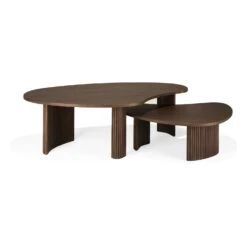 Ethnicraft Teak Boomerang Coffee Table 26 Ethnicraft Teak Boomerang Coffee Table -Trit Houses Shop 10092 Boomerang coffee table varnished teak brown pebble shape set01 cut HQ
