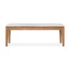 Ethnicraft Teak Bok Outdoor 2 Seater Bench - Fabric