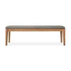 Ethnicraft Teak Bok Outdoor 3 Seater Bench - Fabric