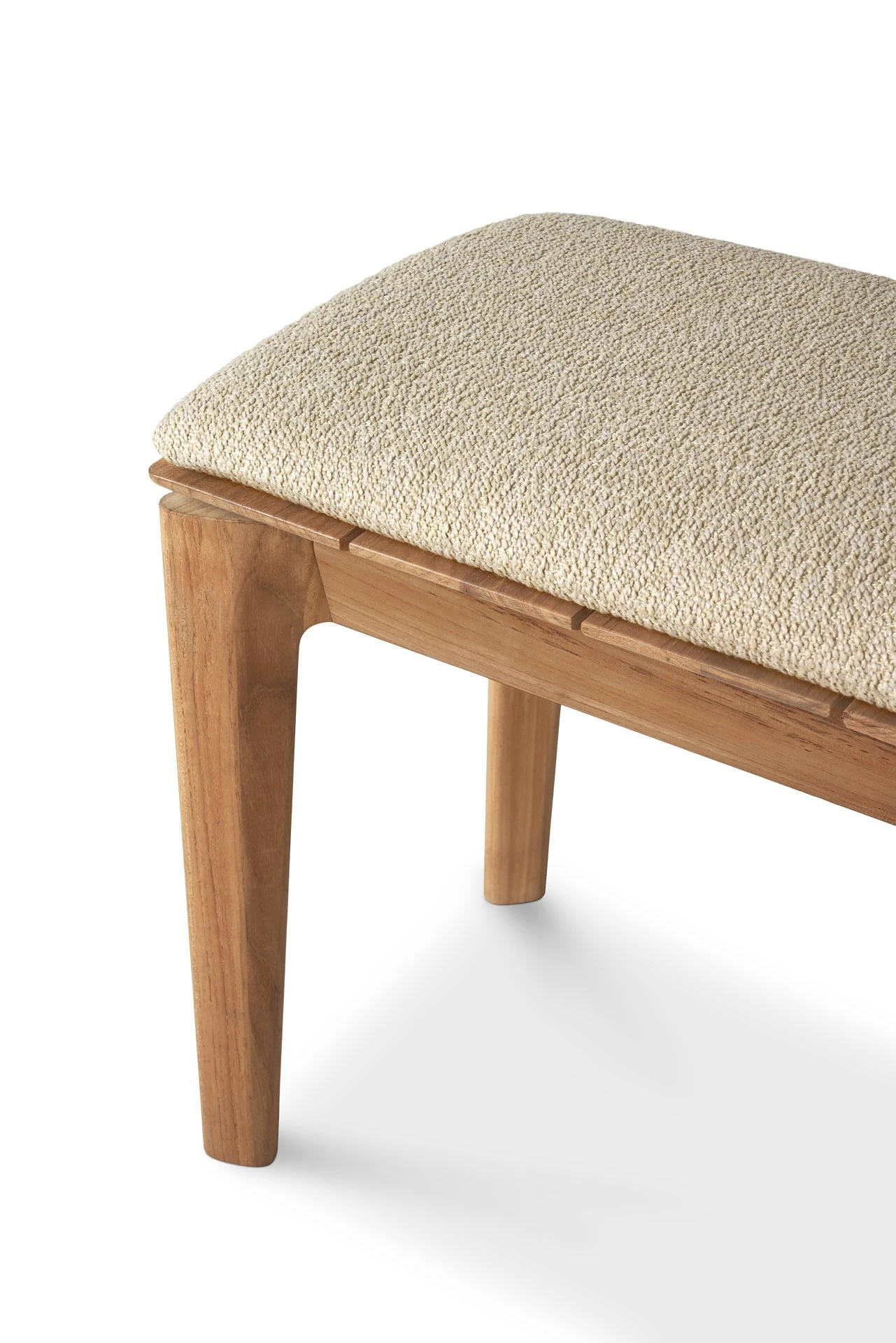 Ethnicraft Teak Bok Outdoor 3 Seater Bench - Fabric 12 Ethnicraft Teak Bok Outdoor 3 Seater Bench - Fabric - Image 12