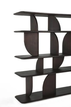 Ethnicraft Teak Geometric Rack 7 Ethnicraft Teak Geometric Rack -Trit Houses Shop 10496 Geometric rack varnished teak dark brown det01 cut WEB
