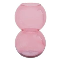 Glass Bulb Vase - Branded Apricot