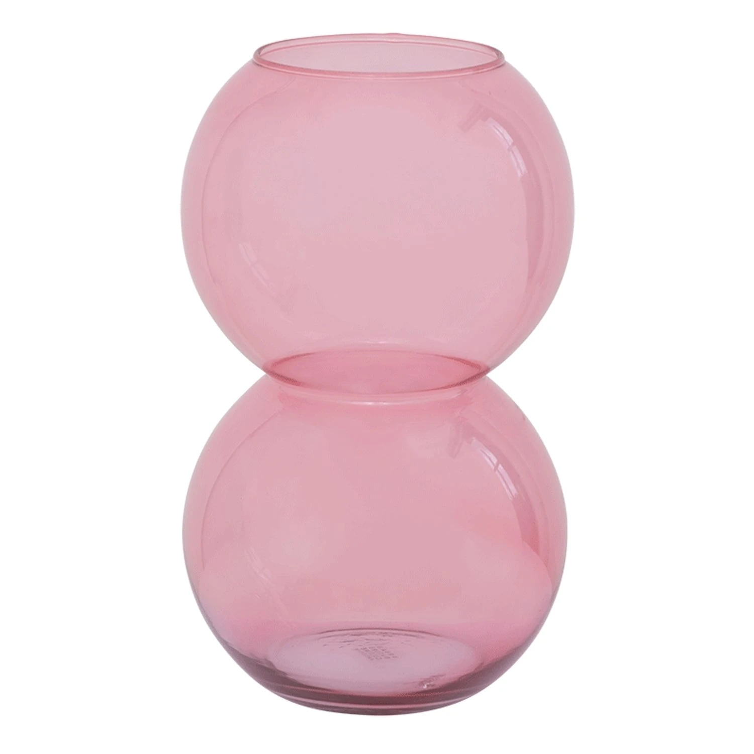 Glass Bulb Vase - Branded Apricot 1 Glass Bulb Vase - Branded Apricot