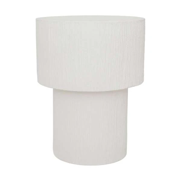 Alezio Ceramic Side Table - White 1 Alezio Ceramic Side Table - White