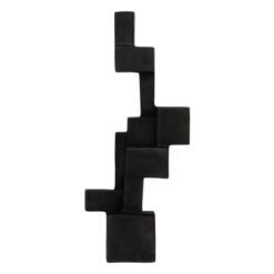 Aosta Metal Decorative Object - Black
