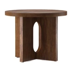 Androgyne Timber Side Table -Trit Houses Shop 1119879 Androgyne Side Table O50 Walnut Walnut Angle web