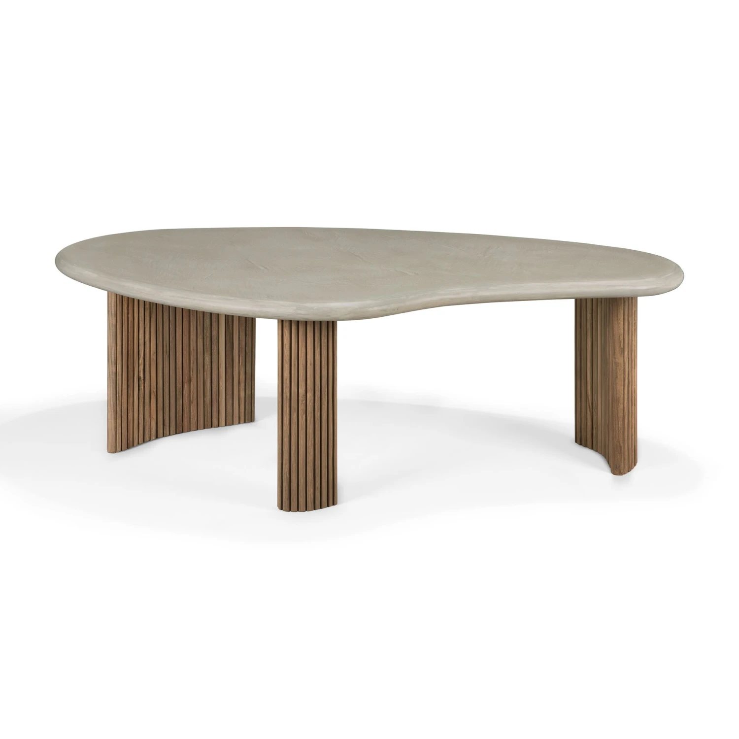 Ethnicraft Reclaimed Teak Boomerang Outdoor Coffee Table 8 Ethnicraft Reclaimed Teak Boomerang Outdoor Coffee Table - Image 8