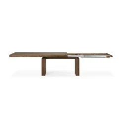 Ethnicraft Teak Double Extendable Dining Table 13 Ethnicraft Teak Double Extendable Dining Table -Trit Houses Shop 12066 Teak Double Extendable dining table pos02 cut web