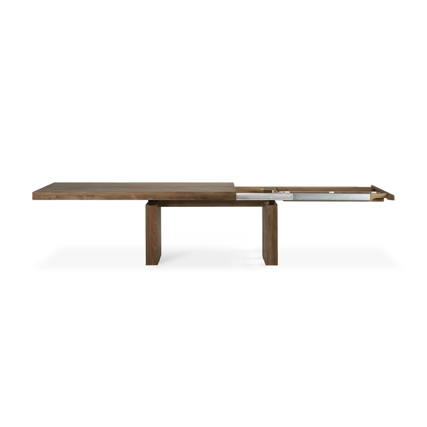 Ethnicraft Teak Double Extendable Dining Table 4 Ethnicraft Teak Double Extendable Dining Table - Image 4