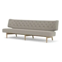 Radiohus 3 Seater Sofa 23 Radiohus 3 Seater Sofa -Trit Houses Shop 1221001 000000ZZ Radiohus Sofa P3 Natural Oak Re Wool 218 Angle PS