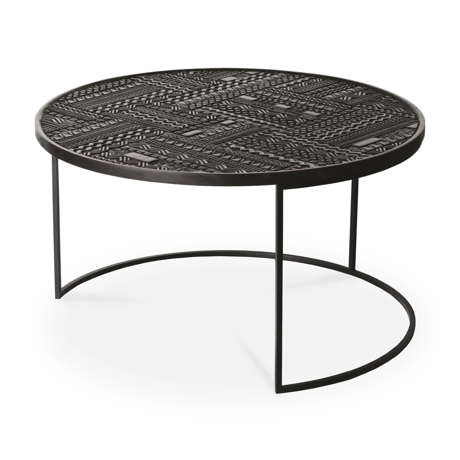 Ancestors Tabwa Round Nesting Coffee Table - Set Of 3 - Image 4