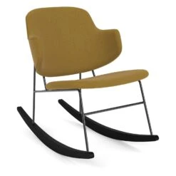 The Penguin Upholstered Rocking Chair -Trit Houses Shop 1231001 000800ZZ Penguin Rocking Chair Fully Uph ReWool 448 Angle