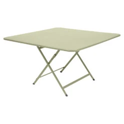 Fermob Caractere Square Table -Trit Houses Shop 195 65 Willow Green Table 128 x 128 cm
