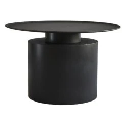 101 COPENHAGEN Pillar Table 5 101 COPENHAGEN Pillar Table -Trit Houses Shop 201025 Pillar Coffee Table Low Burned Black White Packshot