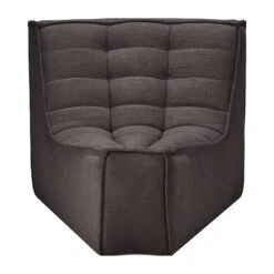 Ethnicraft N701 Sofa Small Round Corner -Trit Houses Shop 20195 Sofa N701 round corner 45 dark grey front HQ web