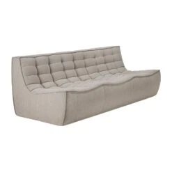 Ethnicraft N701 3 Seater Sofa -Trit Houses Shop 20268 SofaN701 3seater EcruEcoFabric 210 side01 HQ web