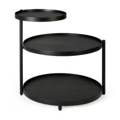Ethnicraft Swivel Tray Side Table