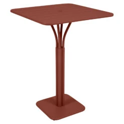 Fermob Luxembourg Pedestal Table High -Trit Houses Shop 238 20 Ocre rouge Gueridon haut 80 x 80 cm