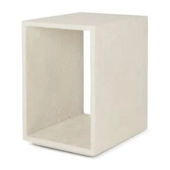 Ethnicraft Elements Bedside Table 7 Ethnicraft Elements Bedside Table -Trit Houses Shop 26416 Elements bedside table varnished microcement Off White side cut web