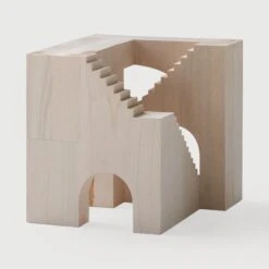 Ethnicraft Sycamore Cube Sculpture
