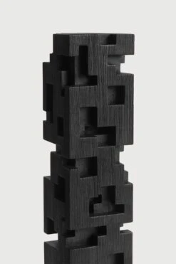 Ethnicraft Teak Colonne Sculpture -Trit Houses Shop 27121 LAN Colonne sculpture TEAK BLCK 60h det02 web