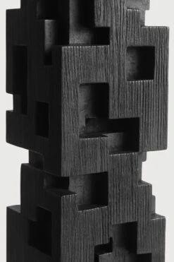 Ethnicraft Teak Colonne Sculpture -Trit Houses Shop 27121 LAN Colonne sculpture TEAK BLCK 60h det03 web