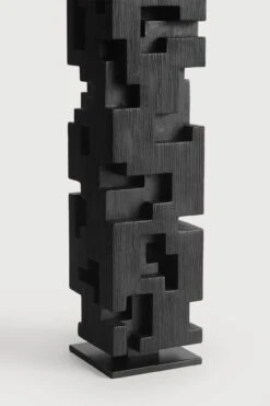 Ethnicraft Teak Colonne Sculpture -Trit Houses Shop 27121 LAN Colonne sculpture TEAK BLCK 60h det04 web