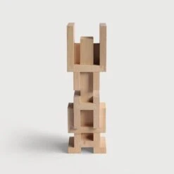 Ethnicraft Sycamore False Idol #4 Sculpture -Trit Houses Shop 27140 HAW False Idol 4 sculpture SYCM NTRL 60h side web