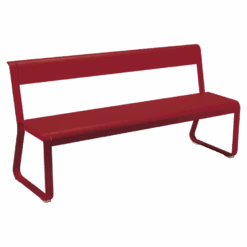 Fermob Bellevie Bench With Backrest 33 Fermob Bellevie Bench With Backrest -Trit Houses Shop 275 43 Piment Banc a dossier full product