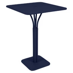 Fermob Luxembourg Pedestal Table High -Trit Houses Shop 297 92 Bleu abysse Gueridon haut 80 x 80 cm