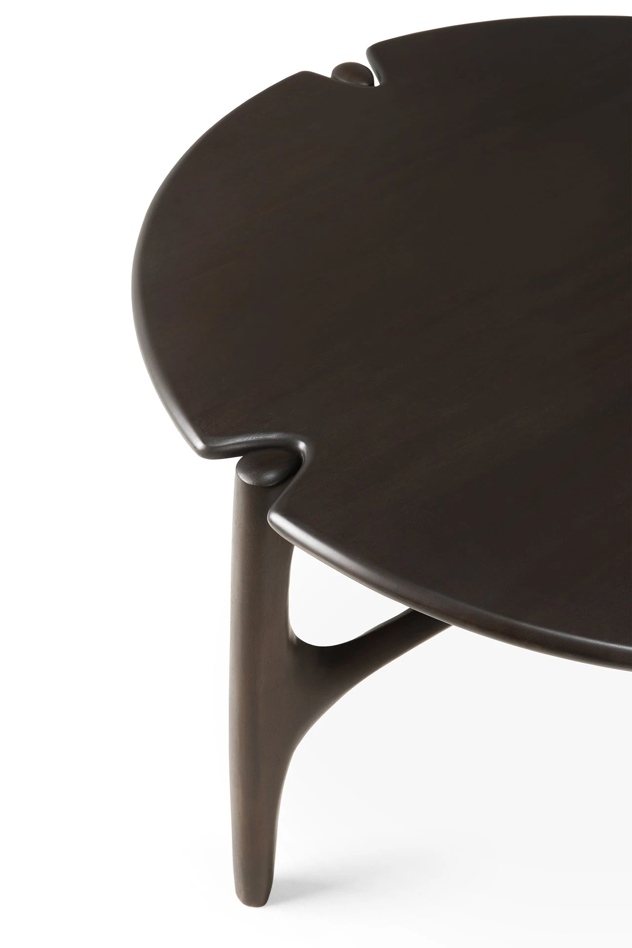 Ethnicraft Mahogany PI Round Coffee Table - Image 8