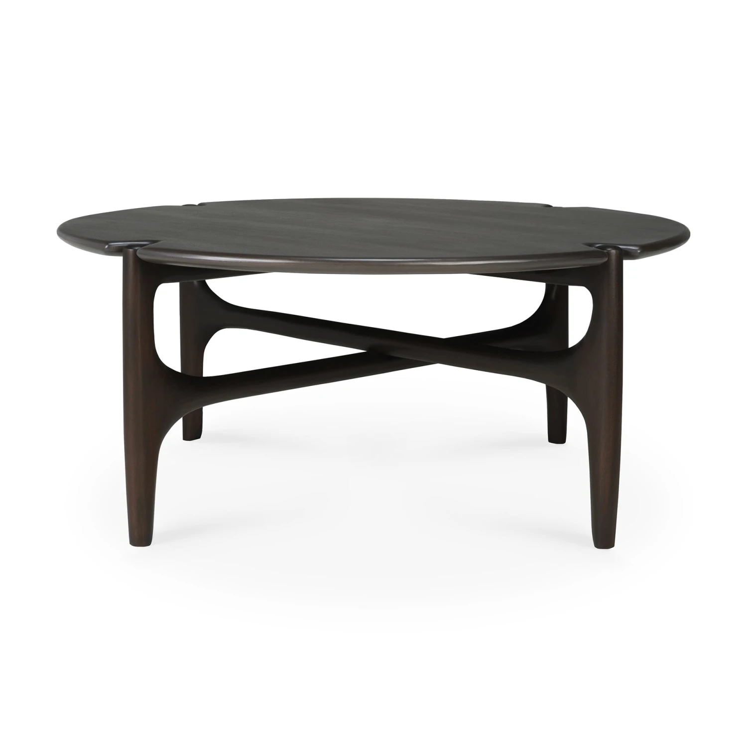 Ethnicraft Mahogany PI Round Coffee Table - Image 5