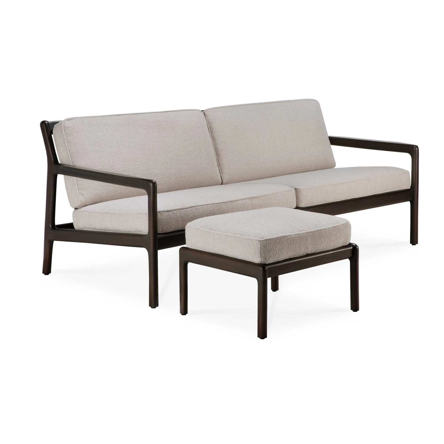 Ethnicraft Mahogany Jack 2 Seater Sofa 4 Ethnicraft Mahogany Jack 2 Seater Sofa - Image 4