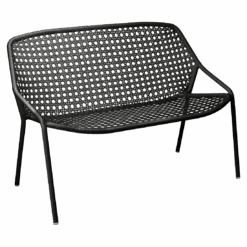 Fermob 2 Seater Croisette Bench 7 Fermob 2 Seater Croisette Bench -Trit Houses Shop 375 42 Liquorice Bench