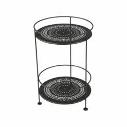 Fermob Guinguette Side Table Double Top -Trit Houses Shop 375 42 Reglisse Gueridon double plateau full product