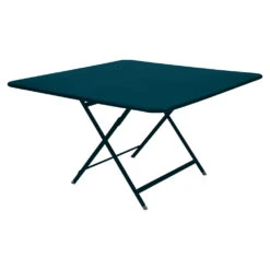 Fermob Caractere Square Table -Trit Houses Shop 377 21 Bleu Acapulco Table 128 x 128 cm