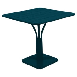Fermob Luxembourg Pedestal Table 39 Fermob Luxembourg Pedestal Table -Trit Houses Shop 377 21 Bleu Acapulco Table 80 x 80 cm