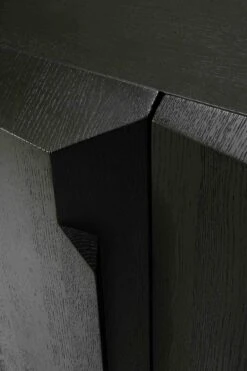 Ethnicraft Oak Stairs Sideboard - 3 Doors -Trit Houses Shop 50437 Oak Stairs black sideboard det02 cut WEB