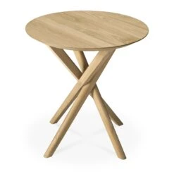Ethnicraft Oak Mikado Side Table 6 Ethnicraft Oak Mikado Side Table -Trit Houses Shop 50541 Oak Mikado side table front cut web