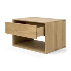 Ethnicraft Oak Nordic 1 Drawer Bedside Table 5 Ethnicraft Oak Nordic 1 Drawer Bedside Table -Trit Houses Shop 51175 Nordic II bedside table side02 cut WEB
