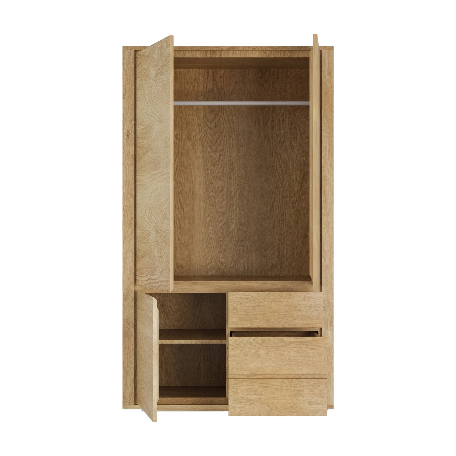 Ethnicraft Oak Shadow Dresser - 3 Doors/3 Drawers 4 Ethnicraft Oak Shadow Dresser - 3 Doors/3 Drawers - Image 4