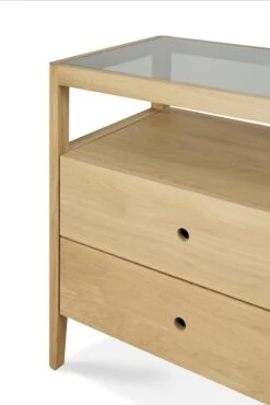 Ethnicraft Oak Spindle Dresser - 4 Drawers 10 Ethnicraft Oak Spindle Dresser - 4 Drawers -Trit Houses Shop 51250SpindleChest4 drawers osmo 150 56 83 det3 cut HQ