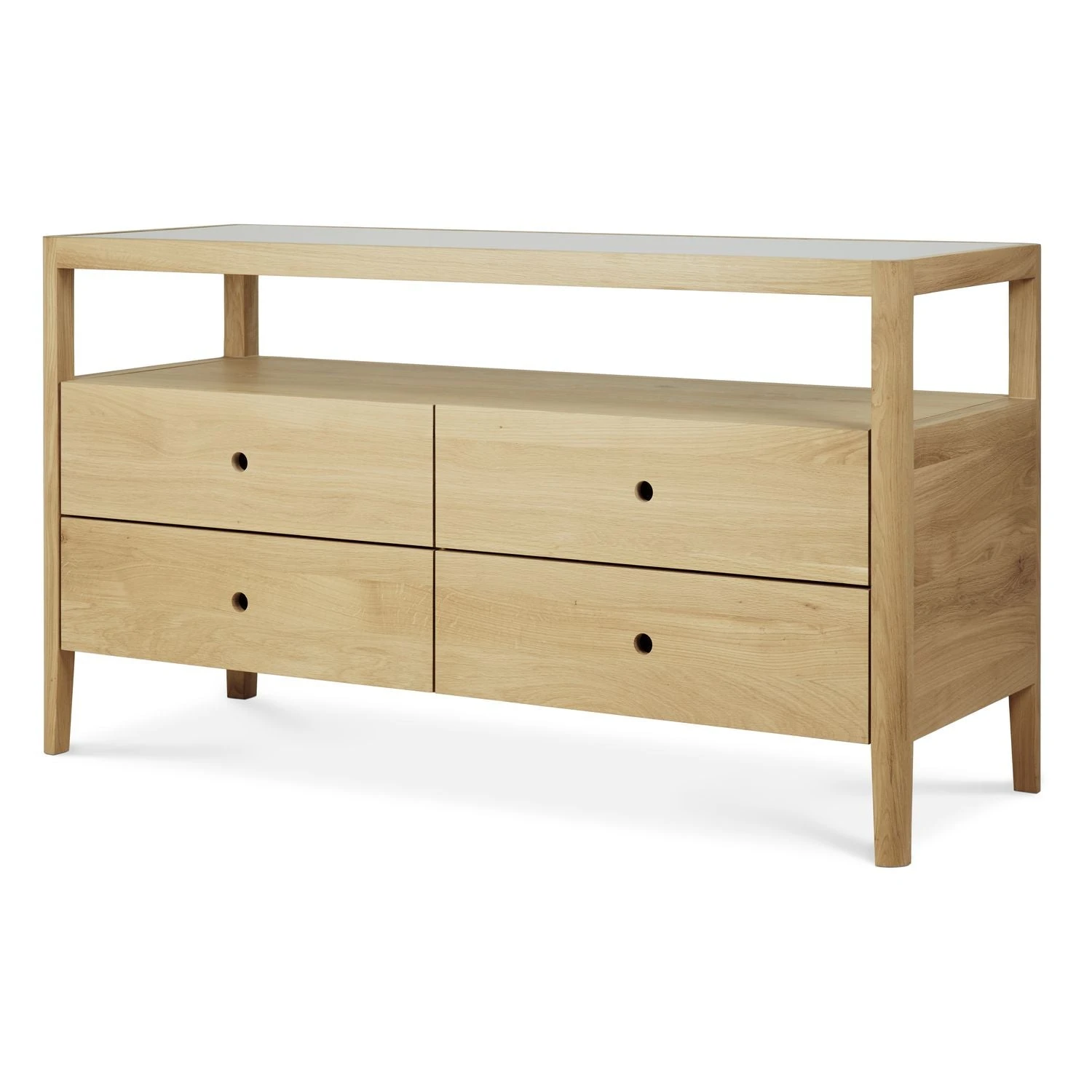Ethnicraft Oak Spindle Dresser - 4 Drawers 2 Ethnicraft Oak Spindle Dresser - 4 Drawers - Image 2