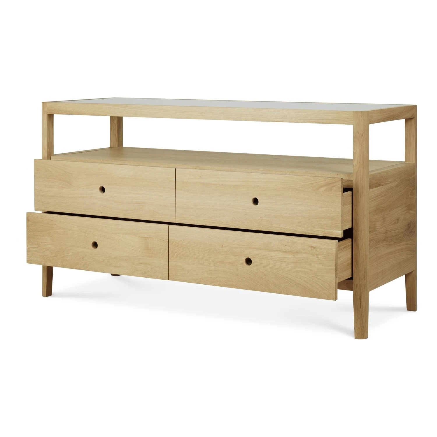 Ethnicraft Oak Spindle Dresser - 4 Drawers 3 Ethnicraft Oak Spindle Dresser - 4 Drawers - Image 3