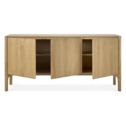 Ethnicraft Oak PI Sideboard - 3 Doors 10 Ethnicraft Oak PI Sideboard - 3 Doors -Trit Houses Shop 51318PISideboard 3doors osmo 174 45 83 front2 cut HQ
