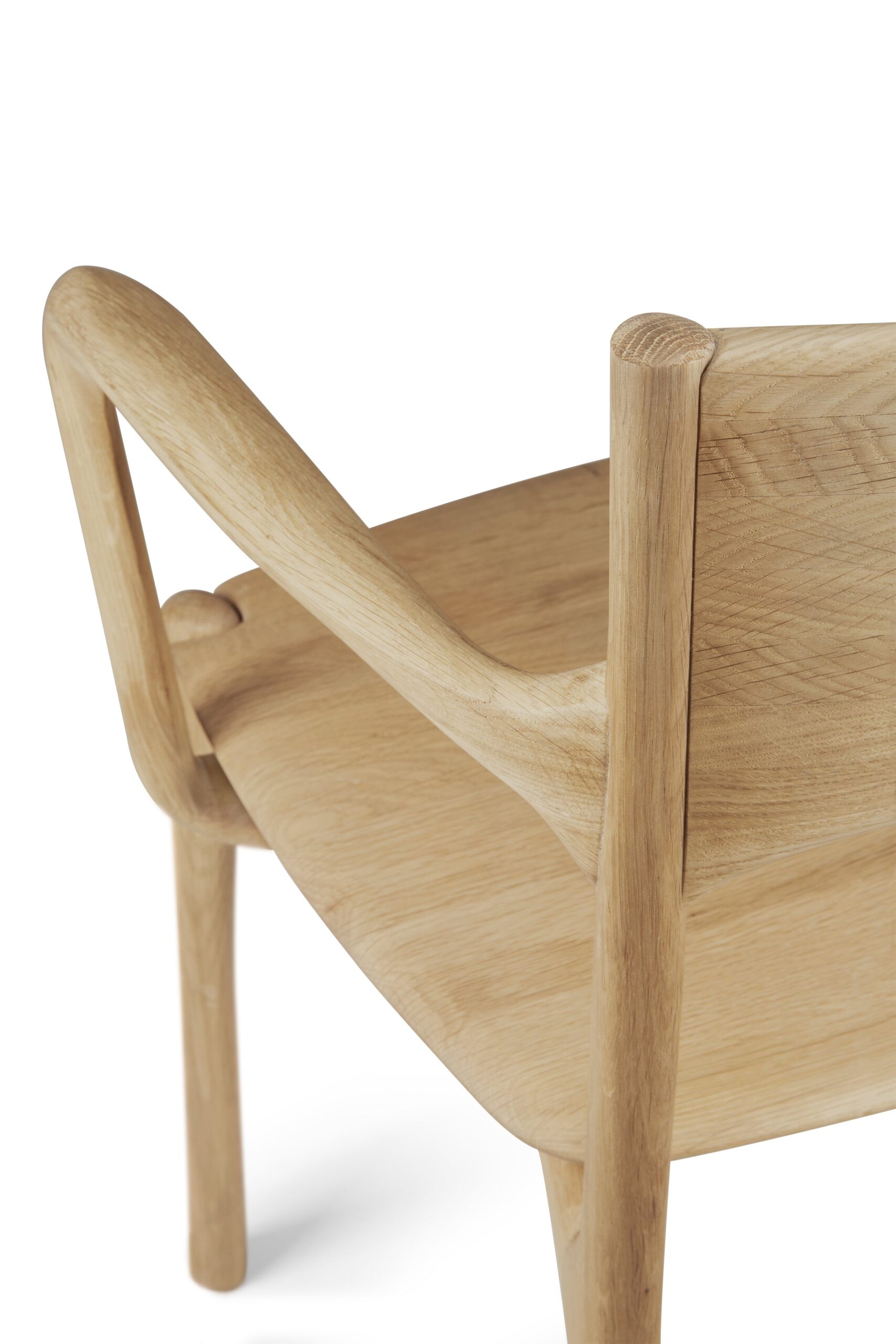 Ethnicraft Oak PI Dining Chair With Armrest 7 Ethnicraft Oak PI Dining Chair With Armrest - Image 7