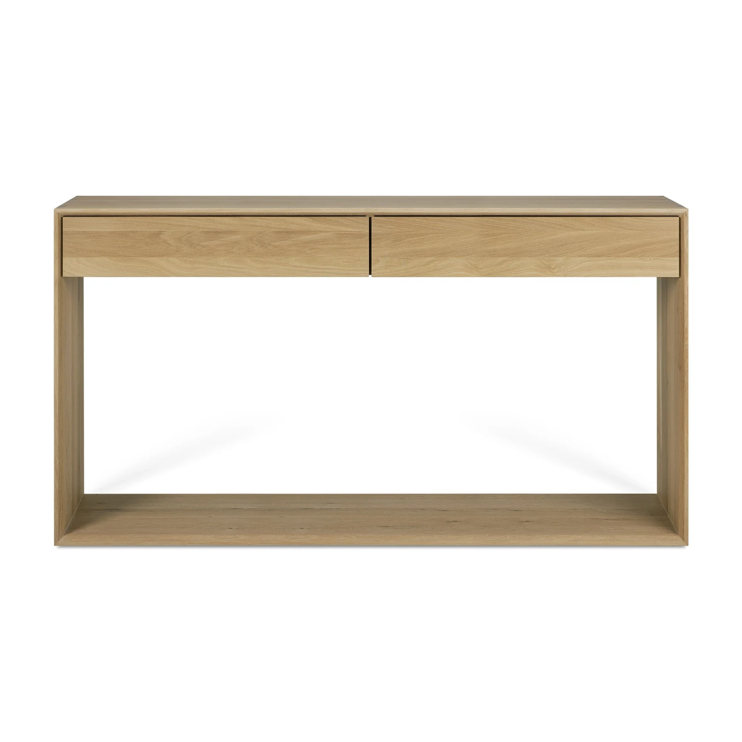 Ethnicraft Oak Nordic 2 Drawers Console 4 Ethnicraft Oak Nordic 2 Drawers Console - Image 4