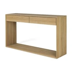 Ethnicraft Oak Nordic 2 Drawers Console 13 Ethnicraft Oak Nordic 2 Drawers Console -Trit Houses Shop 51444 Oak Nordic console side workingfile cut web